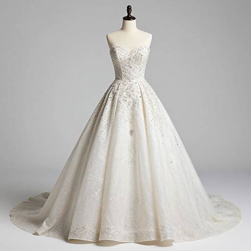 Sparkling Wedding Dresses on Manikins