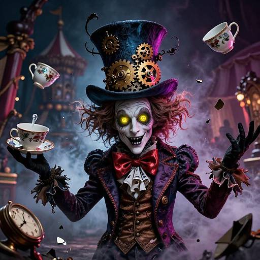 Twisted Mad Hatter in Dark Fantasy