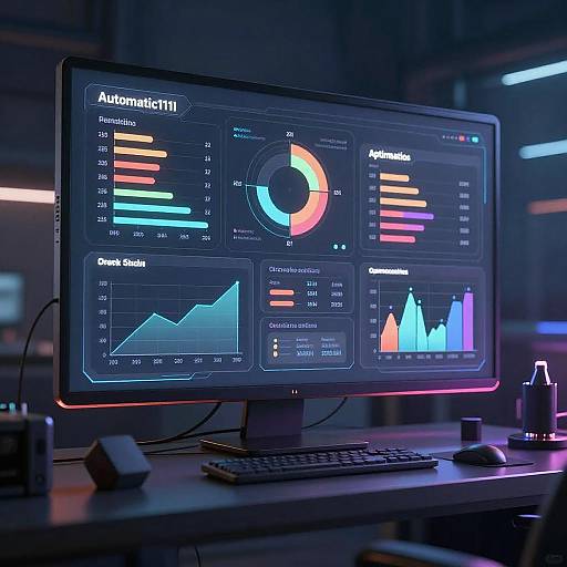 Futuristic Cyberpunk UI with AI Elements