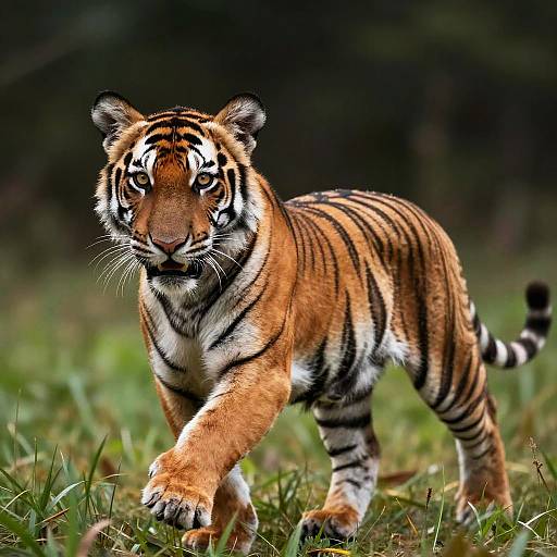Realistic Bengal Tiger Cub Pouncing