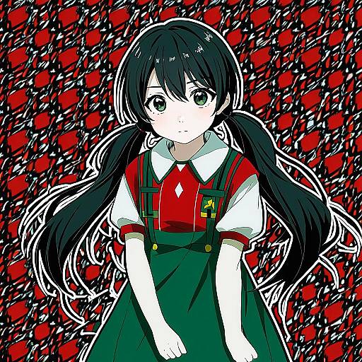 Illustration of Asahina hiyori, kagerou project in the style of Imazon