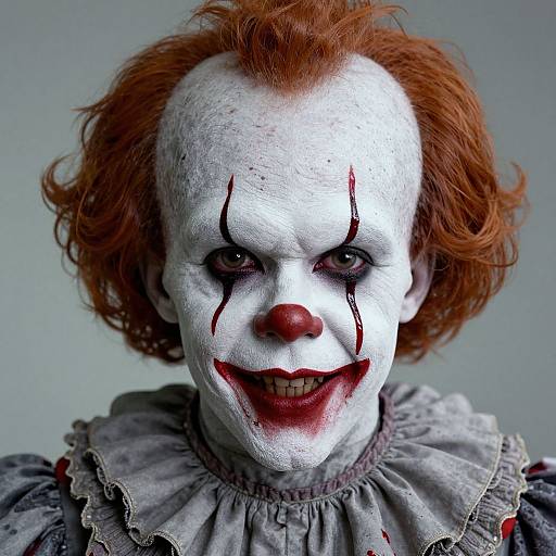 Realistic Horror Clown Portrait CGI