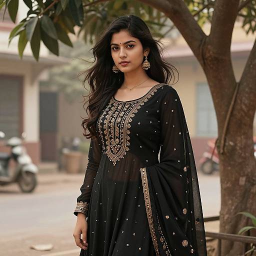 Elegant Gemini AI Girl in Salwar