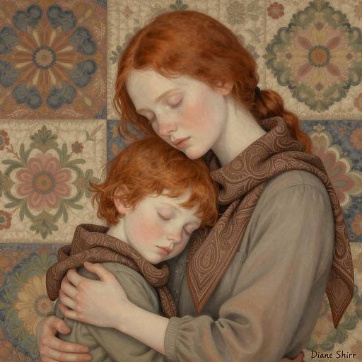 Serene Embrace: A Mother and Child