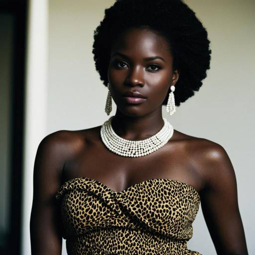 Elegant African Fashion Showcase with Accessories
