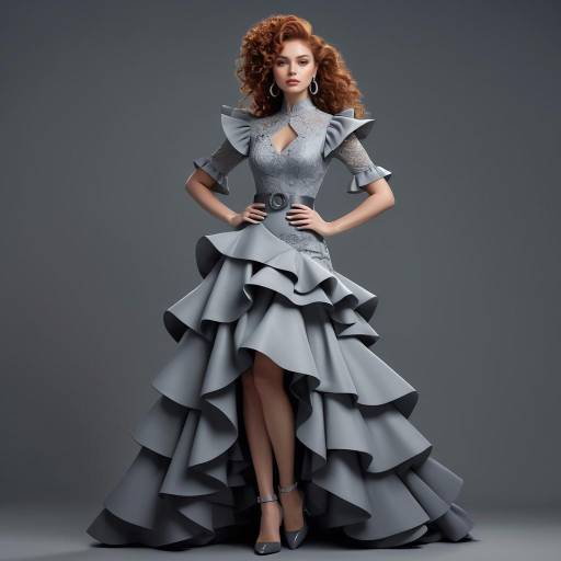 Elegant Confidence: A Graceful Young Woman