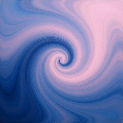 Vivid Swirling Blue-Pink Fluid Motion