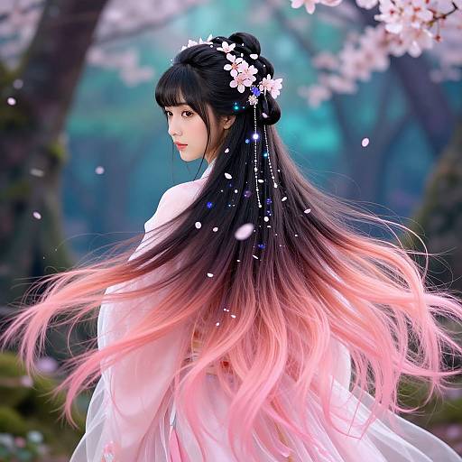 Anime-Inspired Japanese Fantasy Hairstyle