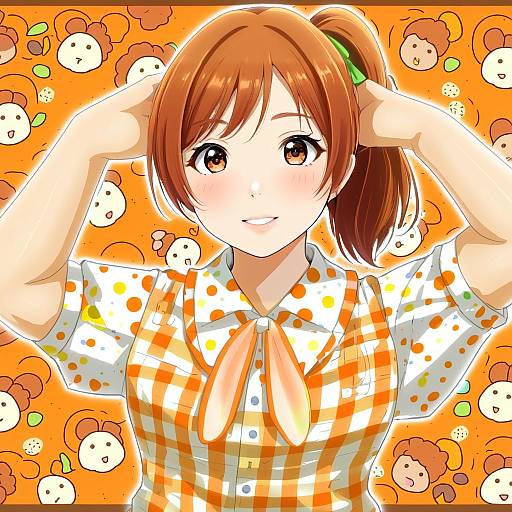 Illustration of Abe nana, idolmaster in the style of Eisu (eith)