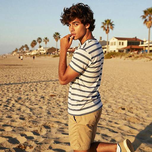 Playful Latino Portrait in Golden Hour