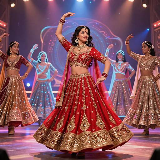Bollywood Actress Performing Virtual Dance