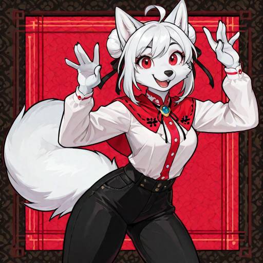 Playful Anthropomorphic Fox Character Design