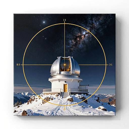 Celestial Observatory on Snowy Peak