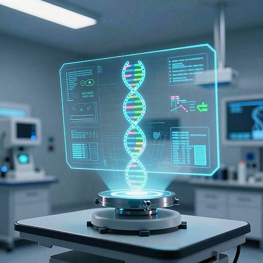 Futuristic Medical Lab Ailments Visualization