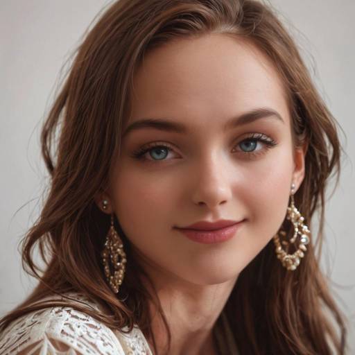 Charming Girl with Expressive Blue Eyes Charming Girl with Expressive Blue Eyes