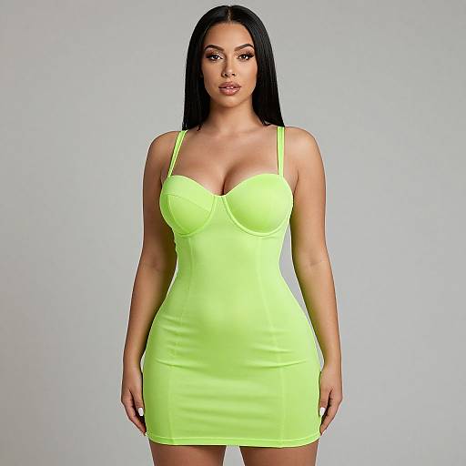Vibrant Neon Green Bodycon Dress