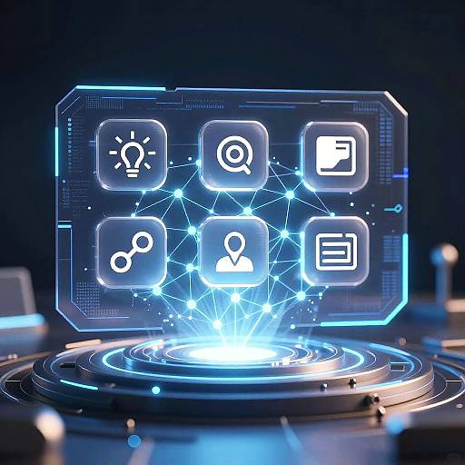 Futuristic AI Icon Generator UI