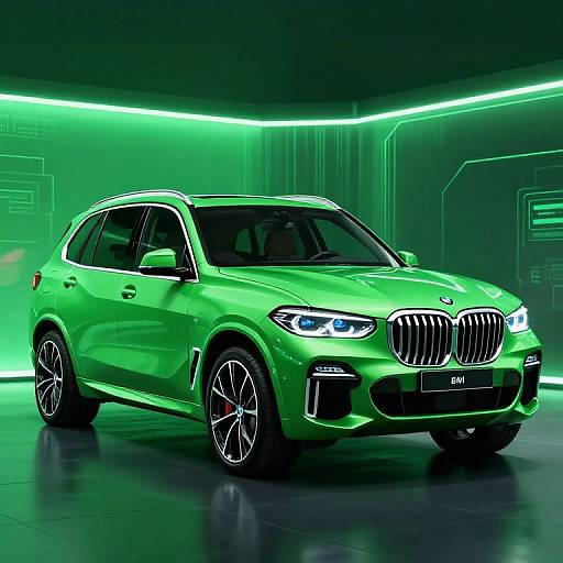 Cyberpunk BMW X5-Inspired Neon SUV
