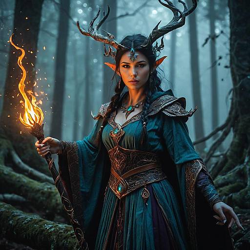 Fey Mage in Enchanted Forest