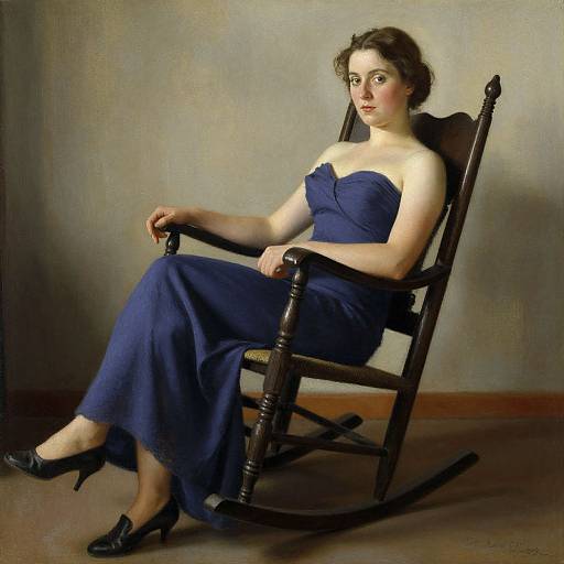 Marià Pidelaserra Woman in Rocking Chair