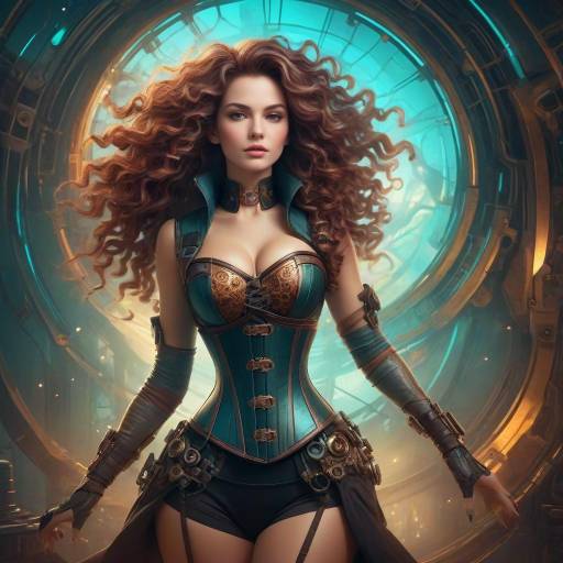 Futuristic Elegance: Steampunk Fusion Art