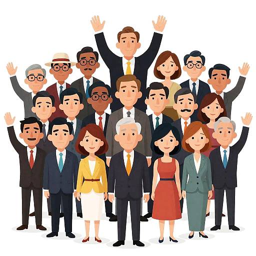 Exaggerated Caricature of Politicians and Celebrities