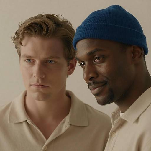 Close-Up Portrait of Two Men