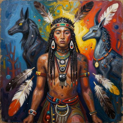 Expressionistic Shamanic Spirit Art