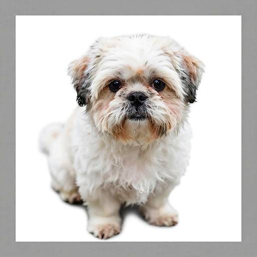 Blurry Abstract White Fluffy Dog