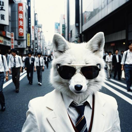 Time-Traveling Fox in 1980s Tokyo Time-Traveling Fox in 1980s Tokyo
