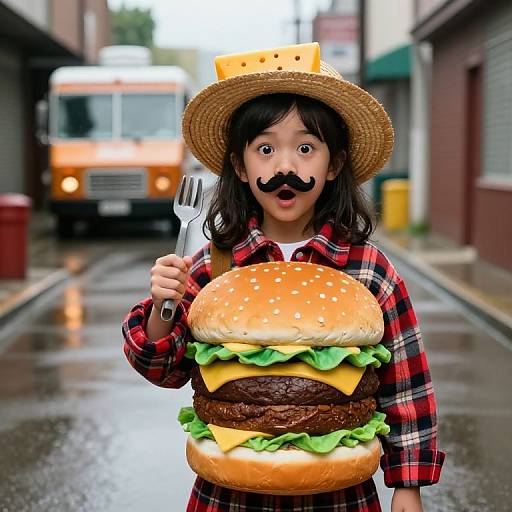Cinematic Portrait of Child Hamburglar