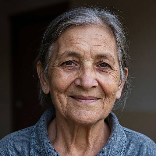 Smiling Elderly Woman Portrait