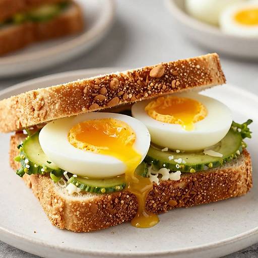 Delicious Boiled Egg Sandwich