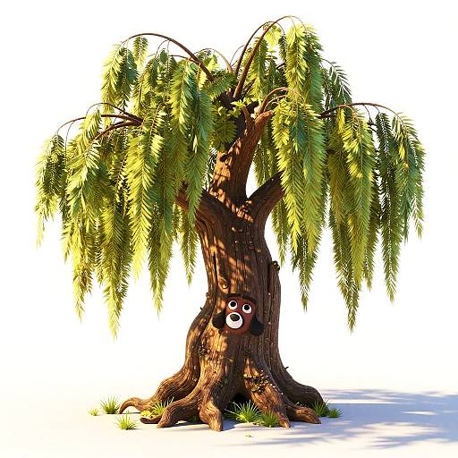 Pixar-Style Ancient Willow Tree Mentor