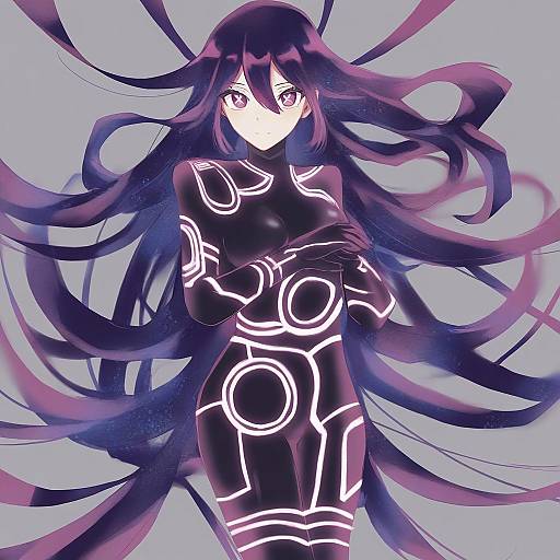 Illustration of Antispiral nia, tengen toppa gurren lagann in the style of Nikki kyousuke