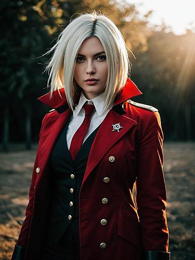 Realistic Sexy Integra Hellsing Cosplay Portrait
