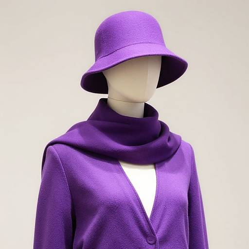 Purple Ensemble Mannequin Display
