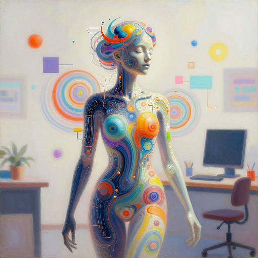 Digital Muse Painting Abstract Art