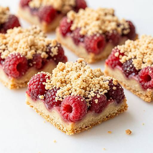 Golden Raspberry Crumble Bars Delight