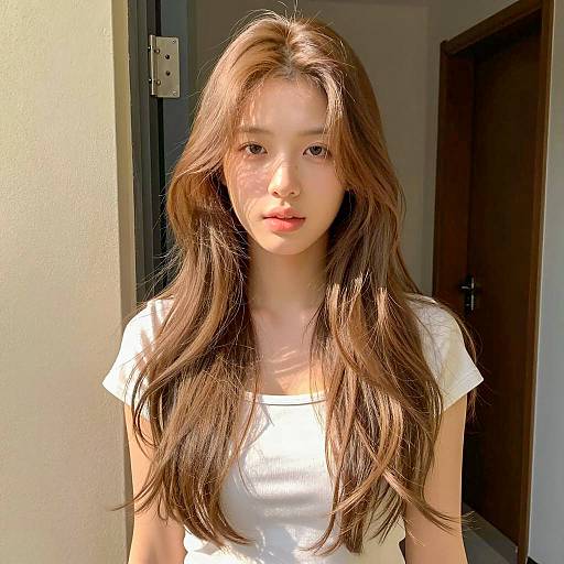 Portrait of a Young Woman at Doorway