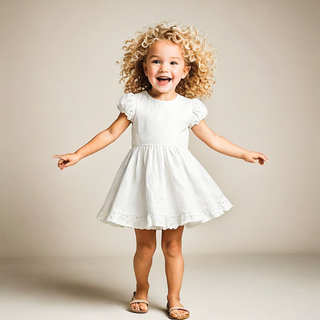 Exuberant Child Photoshoot in Studio