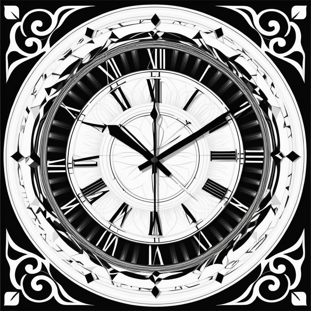 Dramatic Abstract Wall Clock Design