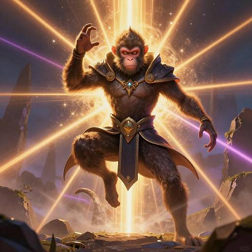 Epic Magic Hero with Laser Powers