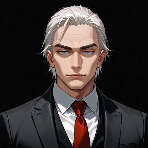 Distinguished Elder in Formal Attire Distinguished Elder in Formal Attire