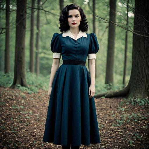 Elegant 1940s Abigail Sinclair Cosplay