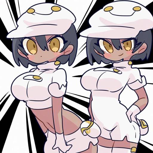 Illustration of Aether foundation employee, pokemon in the style of Op na yarou