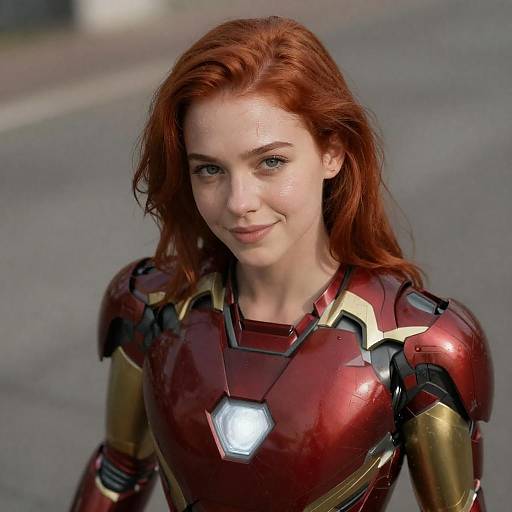 Scarlett Ironman Cosplay Sensual Realistic Portrait