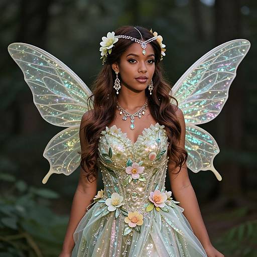 Sparkle Fairy Costume with Wings
