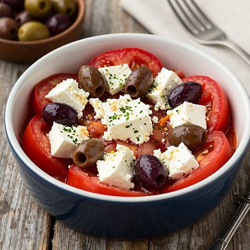 Baked Feta with Tomatoes and Olives