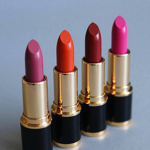 Close-up of colorful lipsticks
